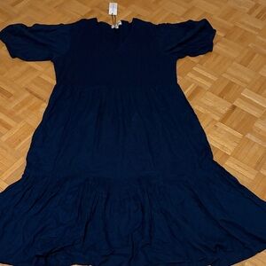 Dani Marie Navy Blue Midi Dress